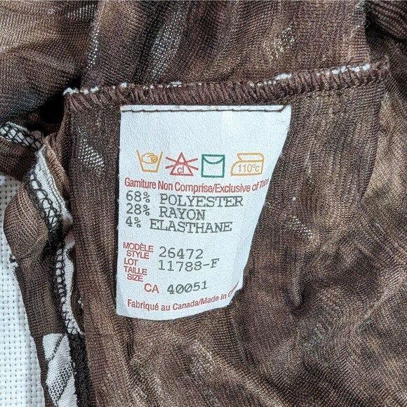 Frank Lyman Cardigan Top 16 Crinkle Ruffle Tan Open Front PLus Size Stretch - Picture 5 of 5